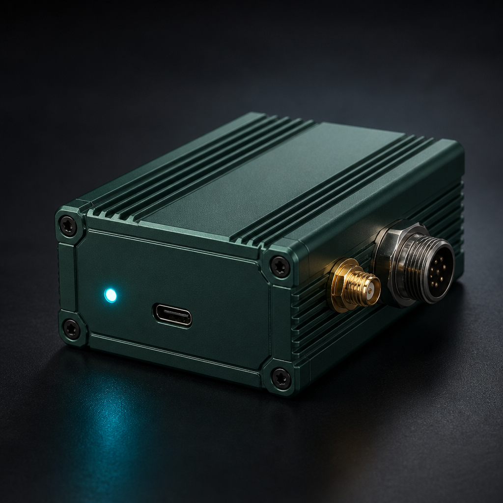 EEVEX Core compact GNSS box — placeholder product render